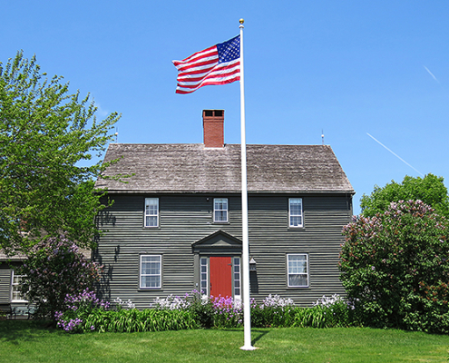 OceanView Resident Donates Flagpole in Honor of Husband & Veterans