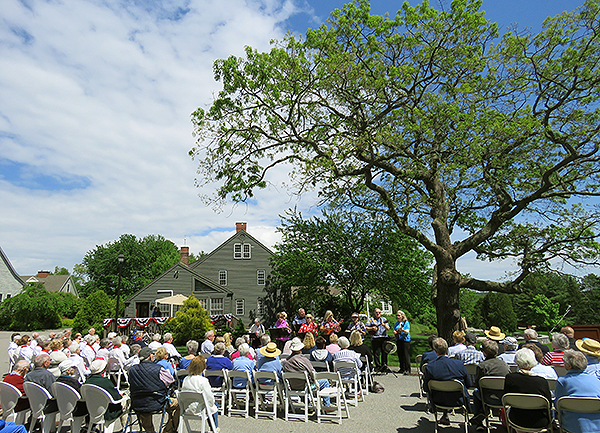 Flag dedication ceremony.