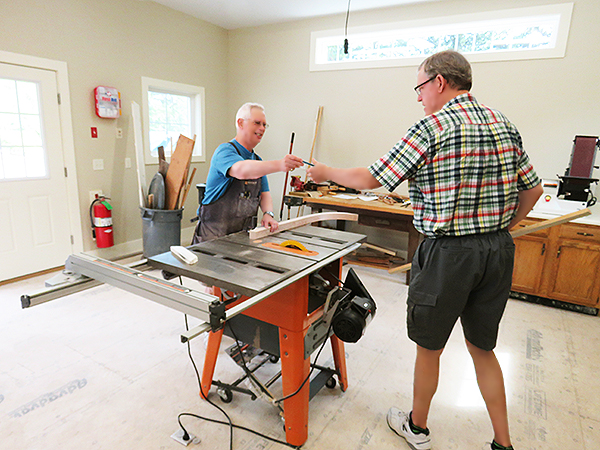 Residents in new OceanView Workshop.