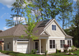 Our Schoolhouse Cottages feature 2 bedrooms and 2 baths, gas fireplaces, 4-season sunrooms, patios, cost and energy saving solar electricity, and generators. Some include 2nd floor lofts, walk-out basements, and solar hot water.