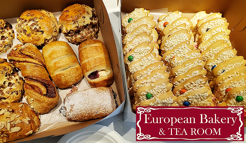 European Bakery Pastries and Cookies