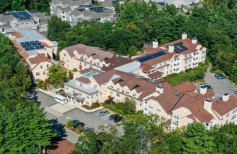 OceanView Lodge Aerial | Senior Living Apartments
