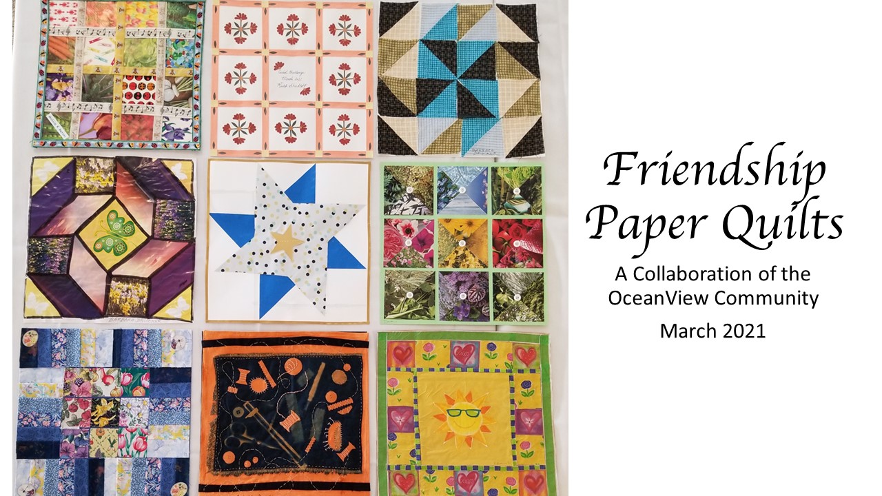 friendship paper quilts